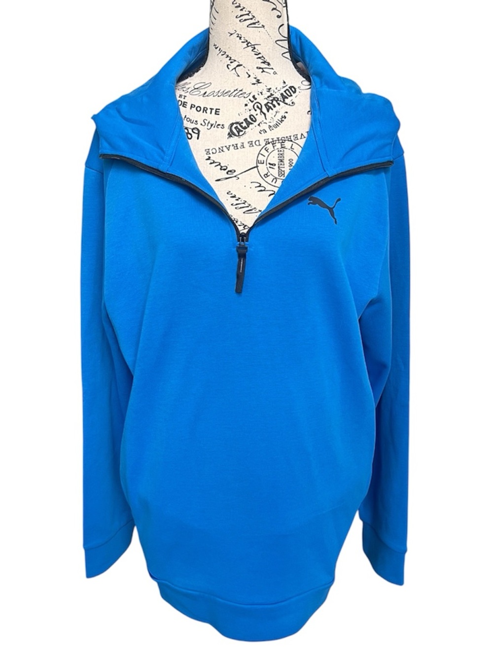 Puma Bright Blue Half-Zip Pullover